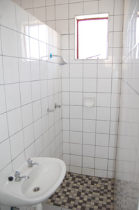 Shower and wash area