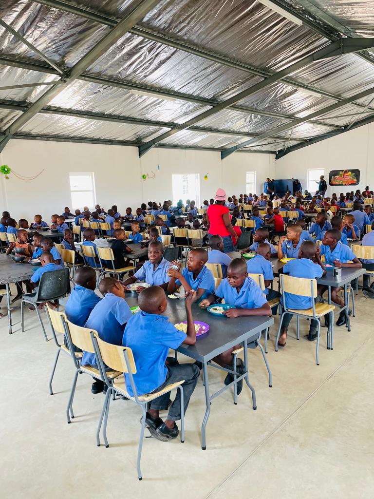 First meal in new hall